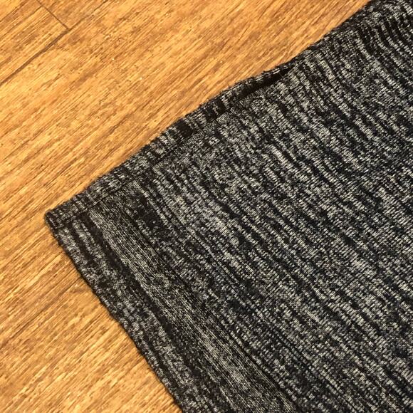 GAP Black Gray Melange Marled Striped Turtleneck Pullover Sweater Size Small - Picture 5 of 12